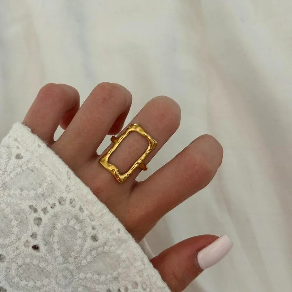 Sku:0166‎ vintage ring made of high-quality materials stainless steel Waterproof